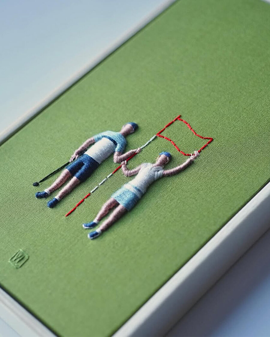 Valentina Lobos’un neşeli minyatür nakış figürleri 🧵