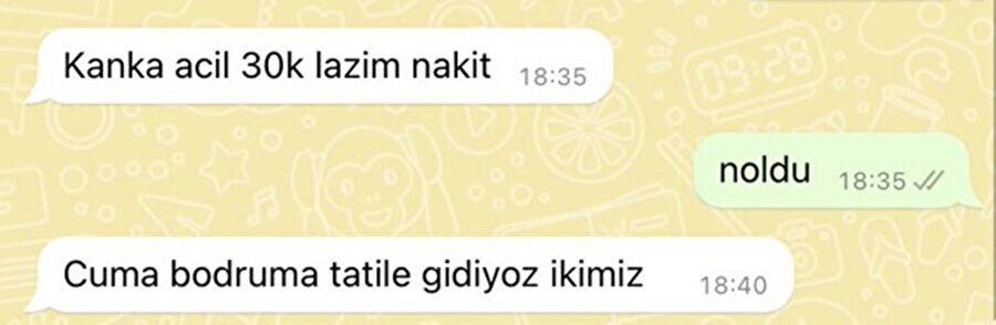 Keşke bize de haber verseydin