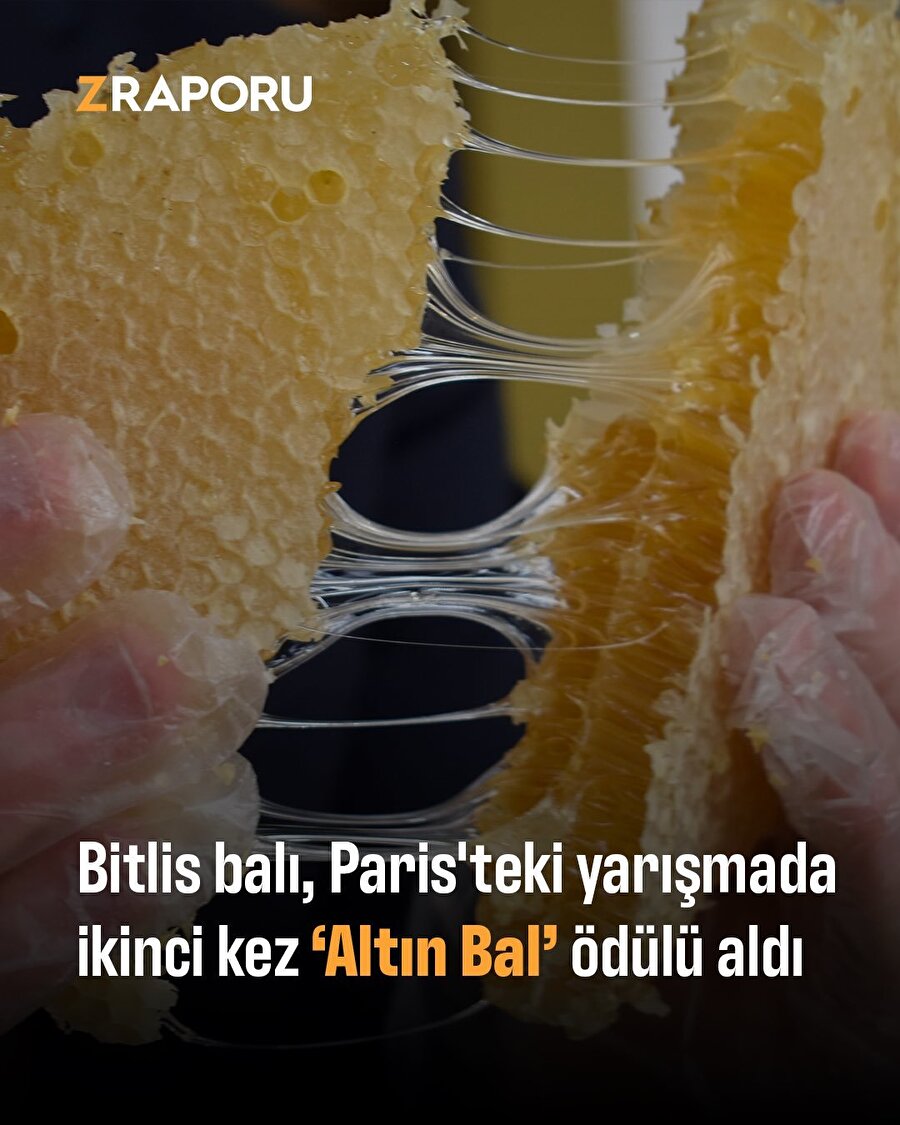 Bitlis balı Paris’te ‘Altın Bal’ ödülü aldı