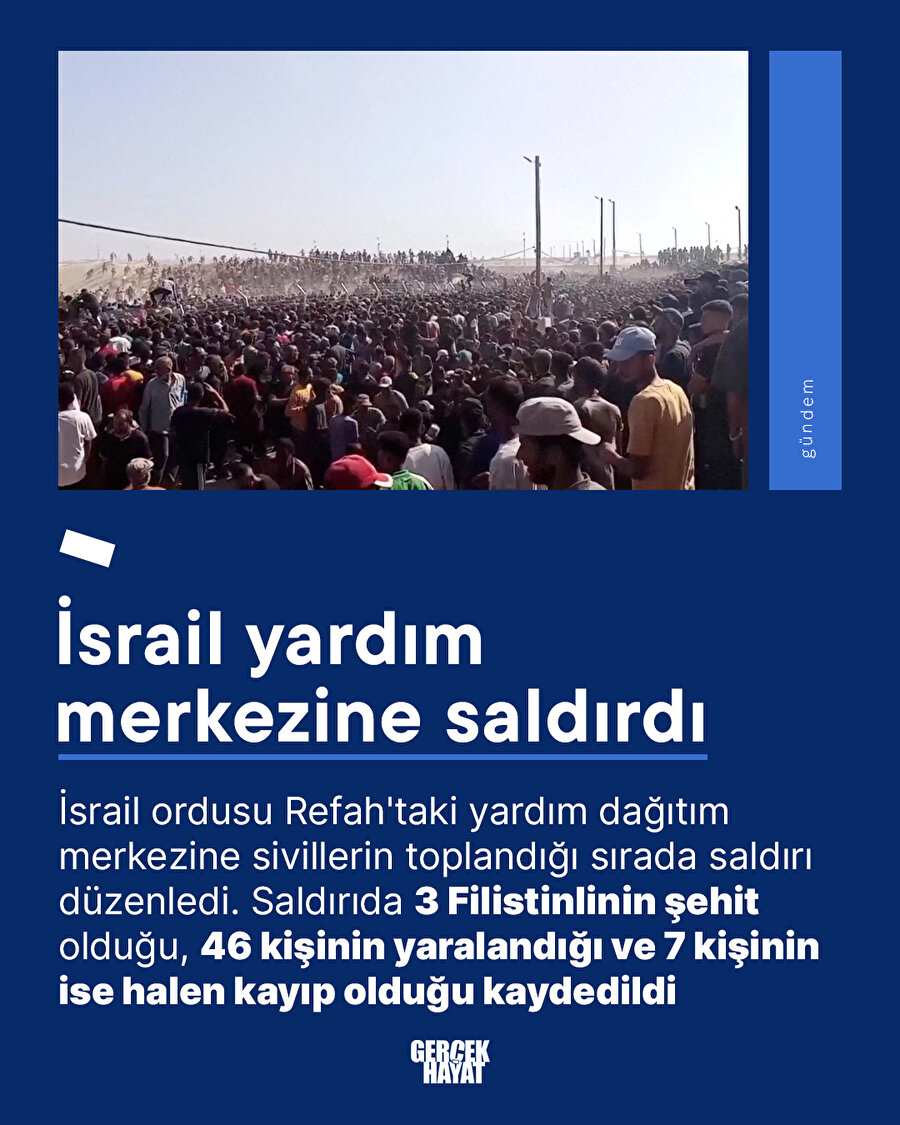İsrail yardım merkezine saldırdı