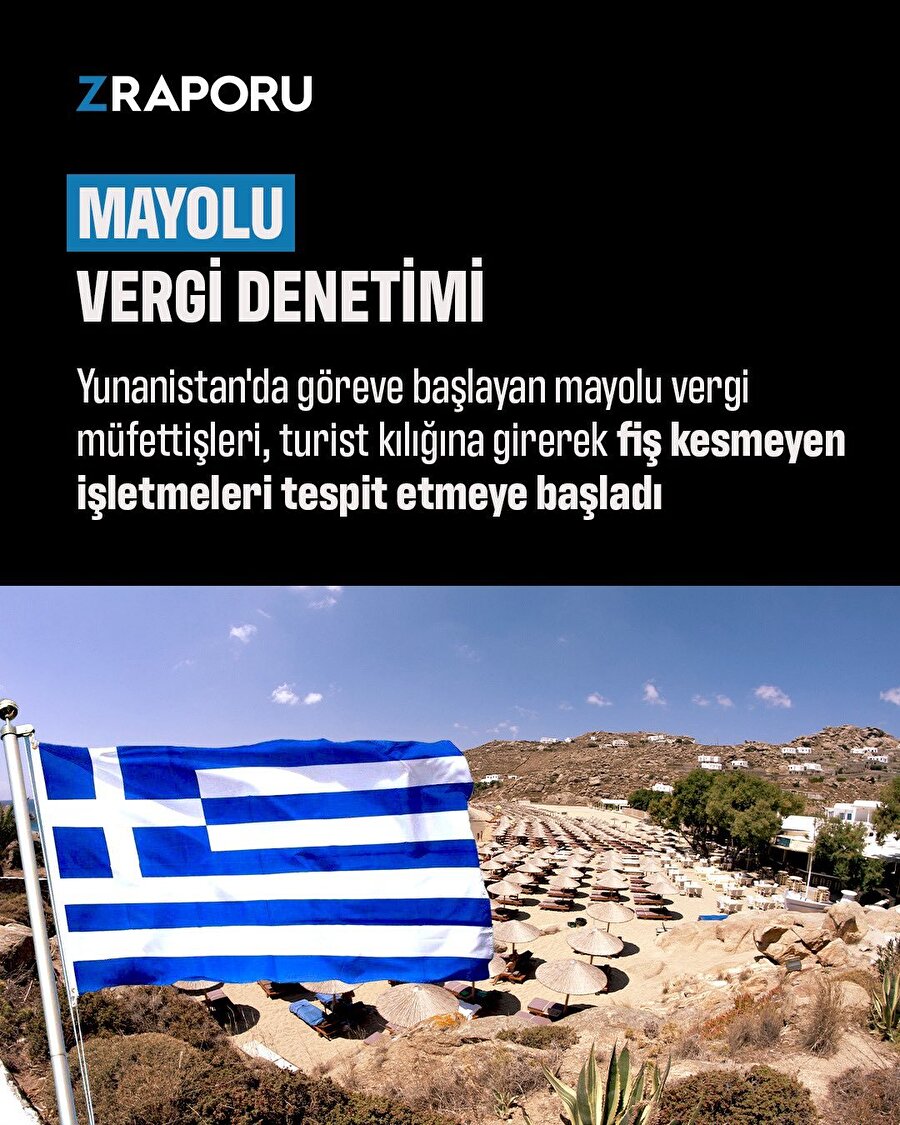 Yunanistan'da mayolu vergi müfettişleri göreve başladı