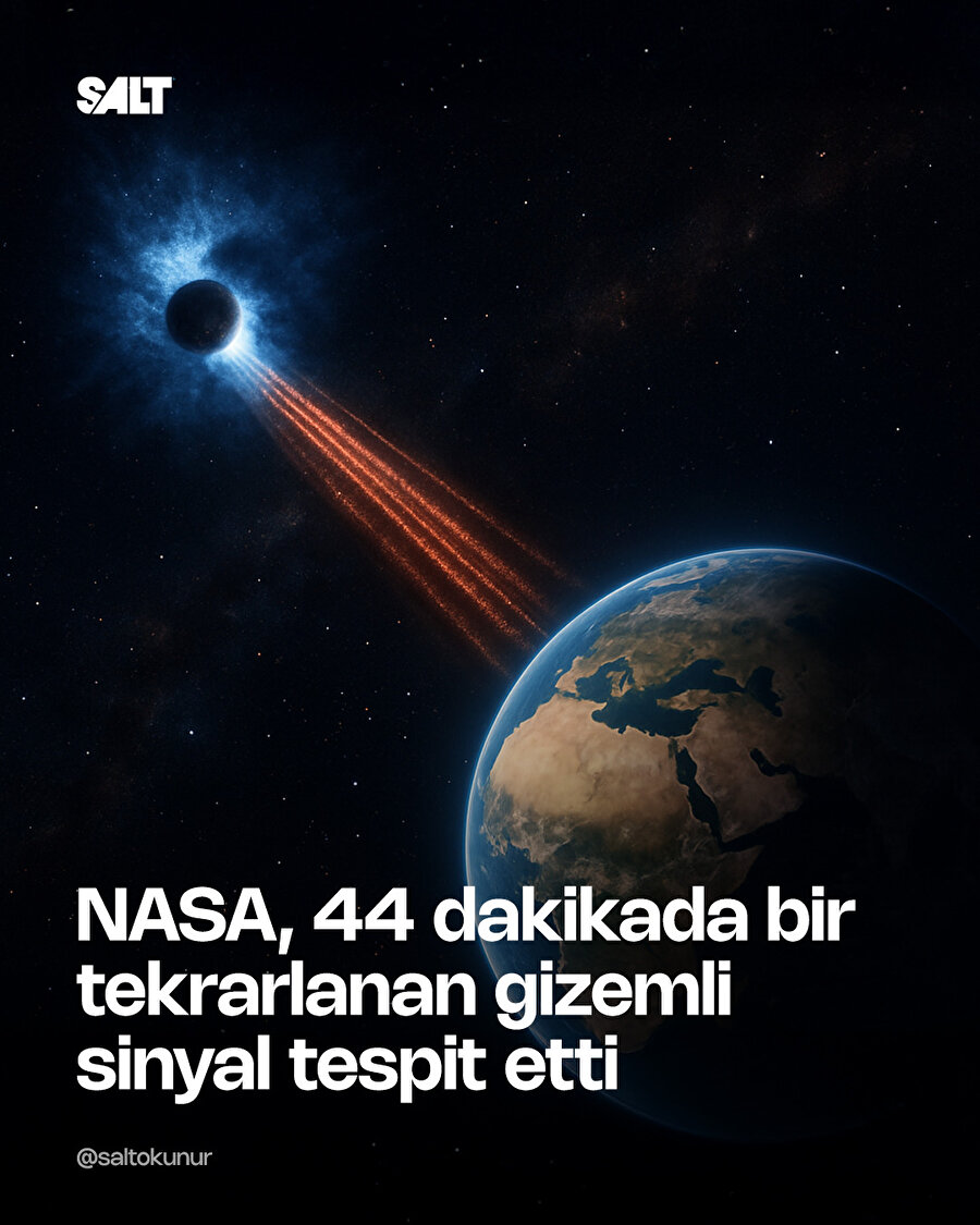 Uzayda her 44 dakikada bir sinyal yayan gizemli cisim keşfedildi