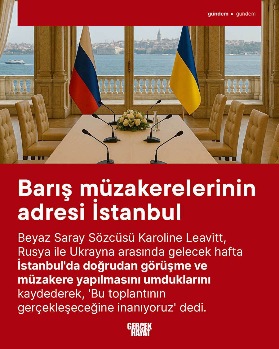 Barış müzakerelerinin adresi İstanbul