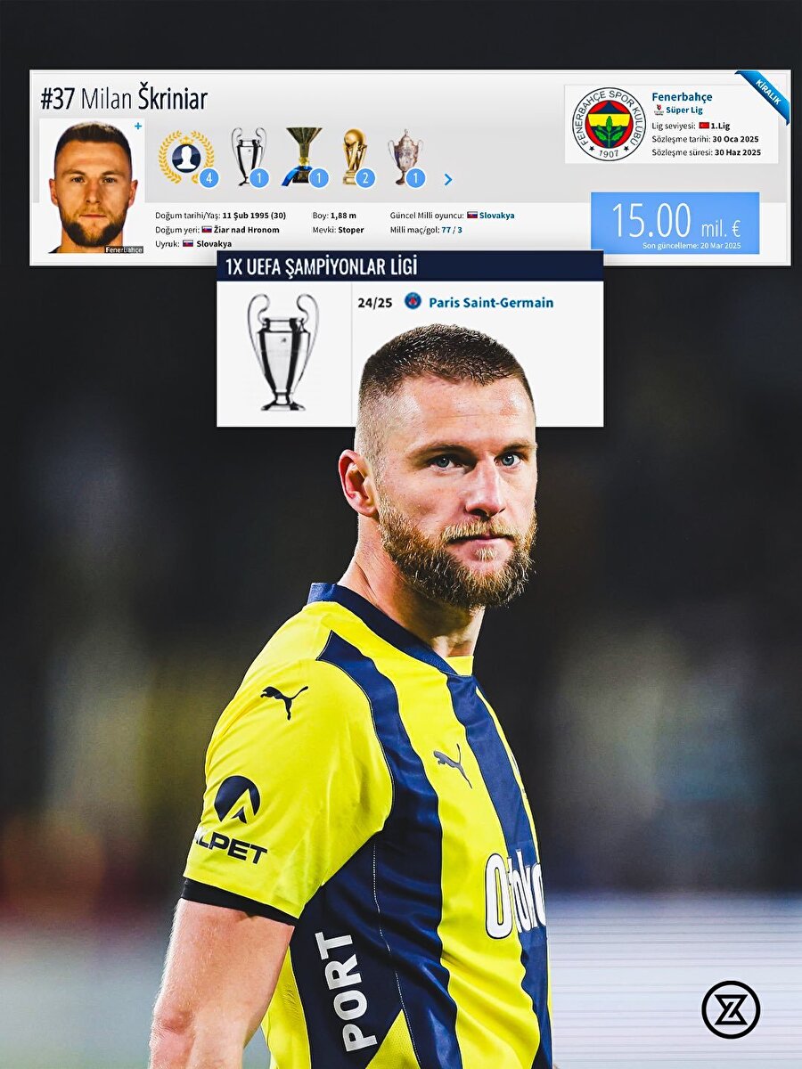 Skriniar'ın kazandığı Şampiyonlar Ligi 