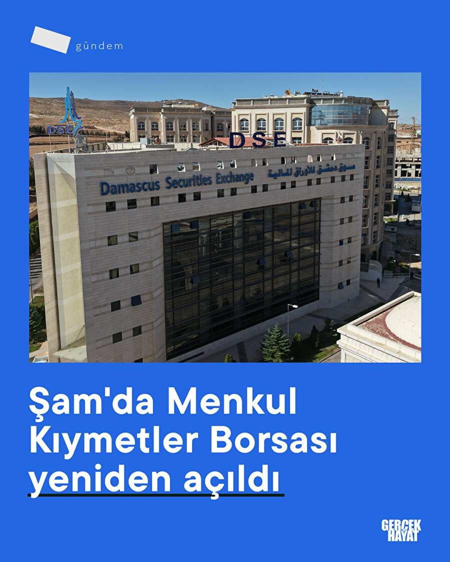 Şam'da Menkul Kıymetler Borsası yeniden açıldı
