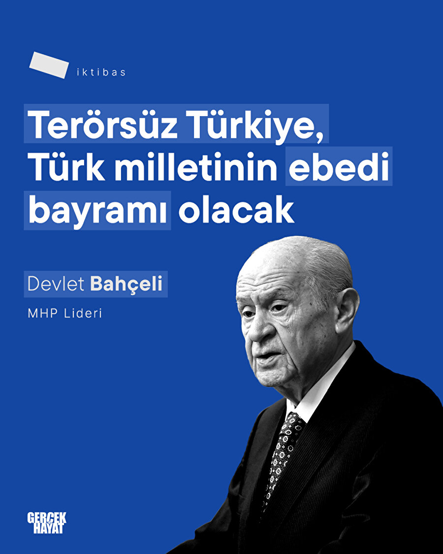 Devlet Bahçeli: Terörsüz Türkiye, Türk milletinin ebedi bayramı olacak