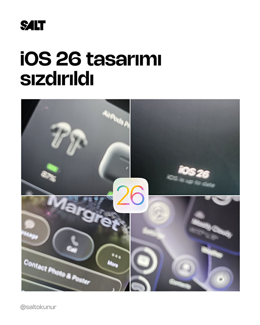 🔴iOS 26 güncellemesine ait olduğu iddia edilen ekran görüntüleri sızdırıldı