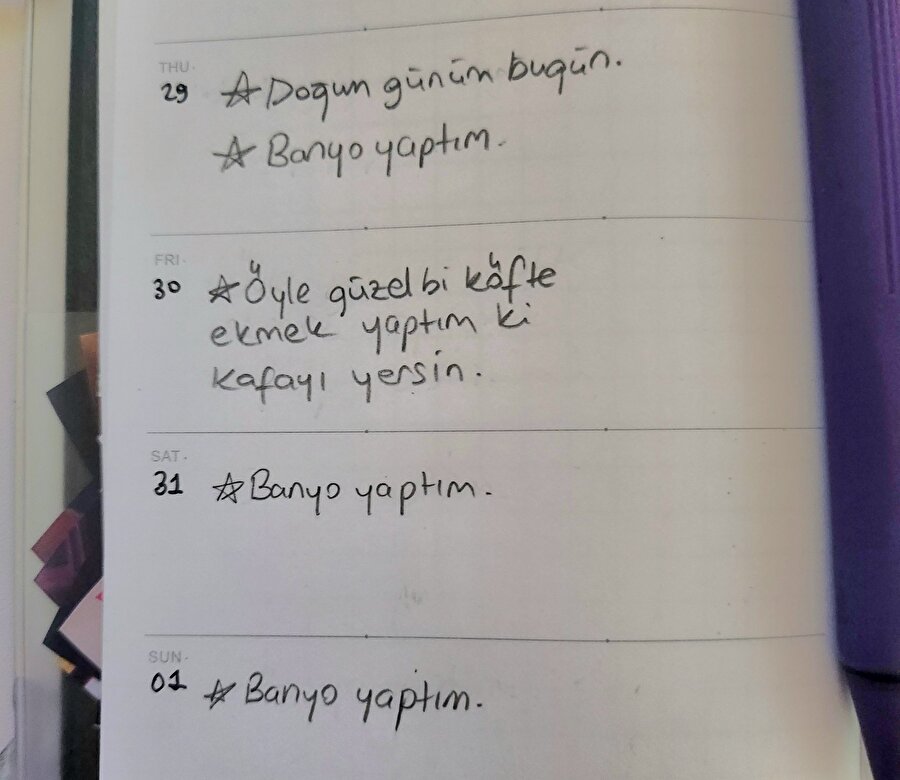 Bizim ajanda tutma yetenekleri