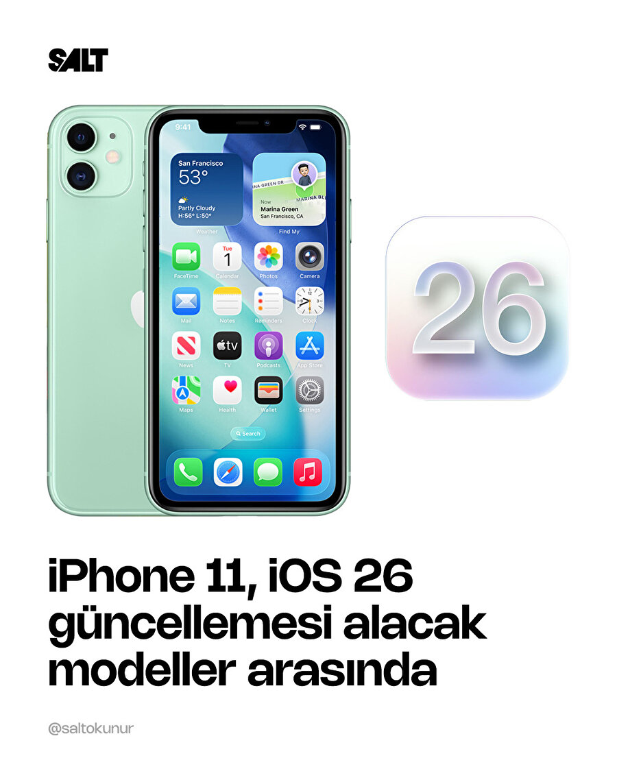 🔵iOS 26 güncellemesi alacak modeller belli oldu