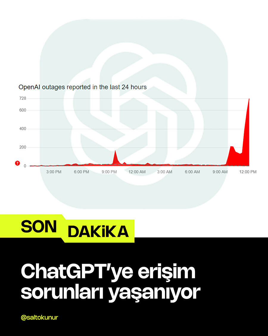 🔴ChatGPT'ye erişim sorunları yaşanıyor