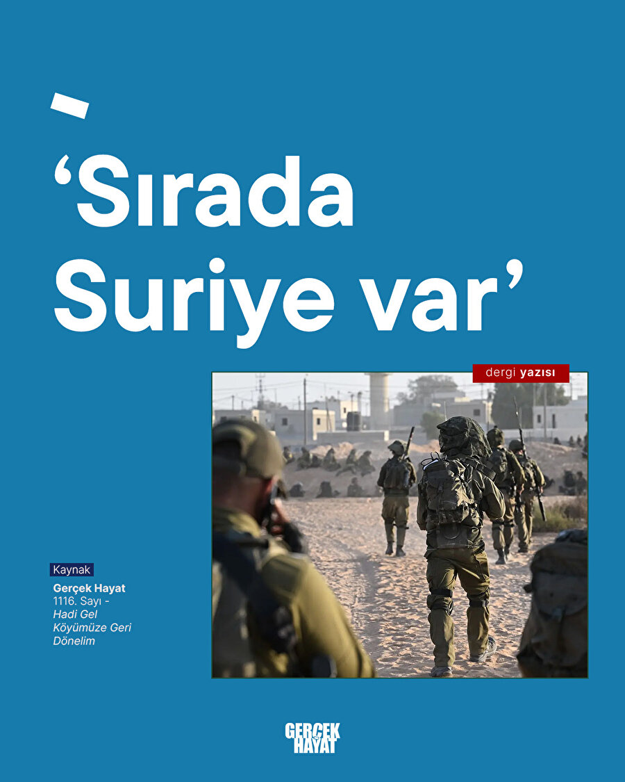 ‘Sırada Suriye var’