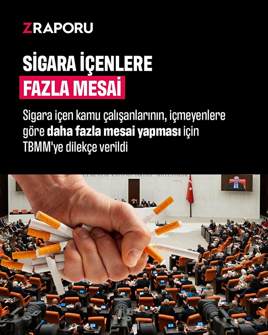 Sigara içenlere ek mesai teklifi