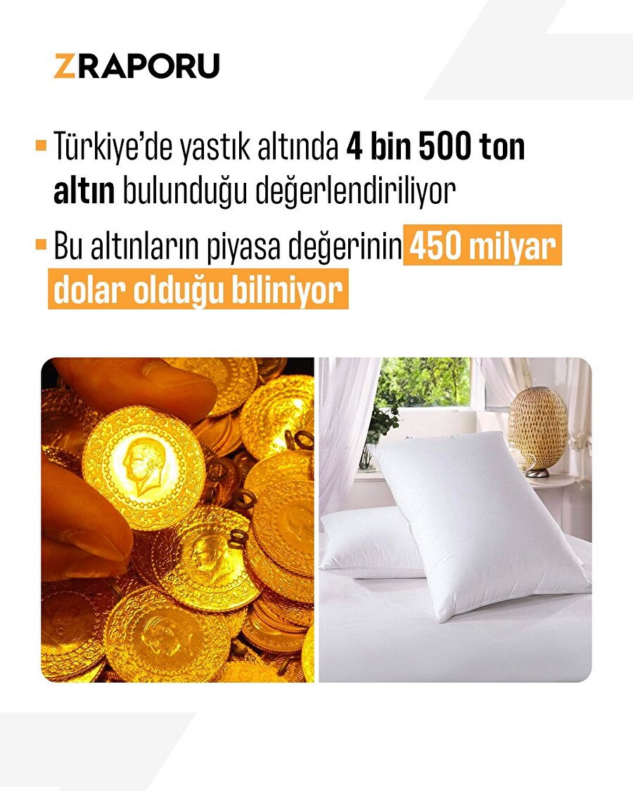 Yastık altında servet yatıyor: 450 milyar dolar 