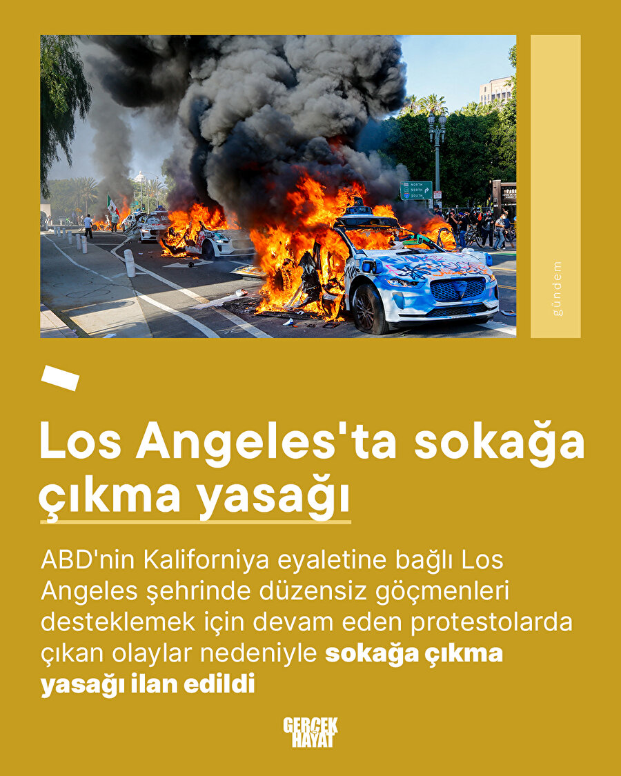 Los Angeles'ta sokağa çıkma yasağı 