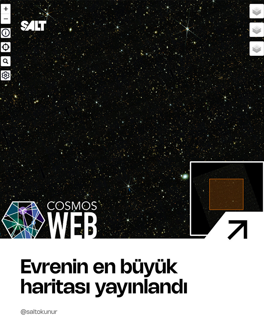 Evrenin en büyük haritası yayınlandı