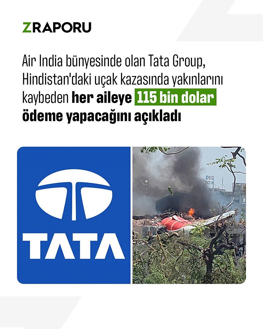 Uçak faciasında hayatını kaybedenlerin yakınlarına 115 bin dolar ödeme yapılacak