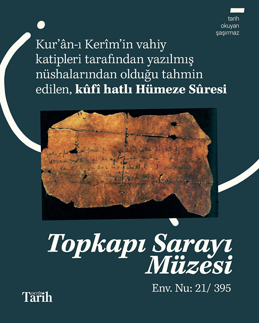 Vahiy katiplerinden günümüze kalan sayfa