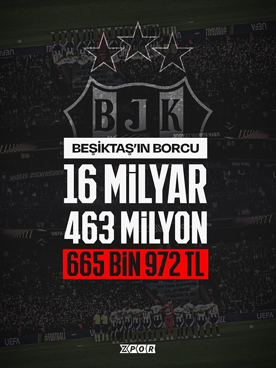 Beşiktaş’ın güncel borcu😱