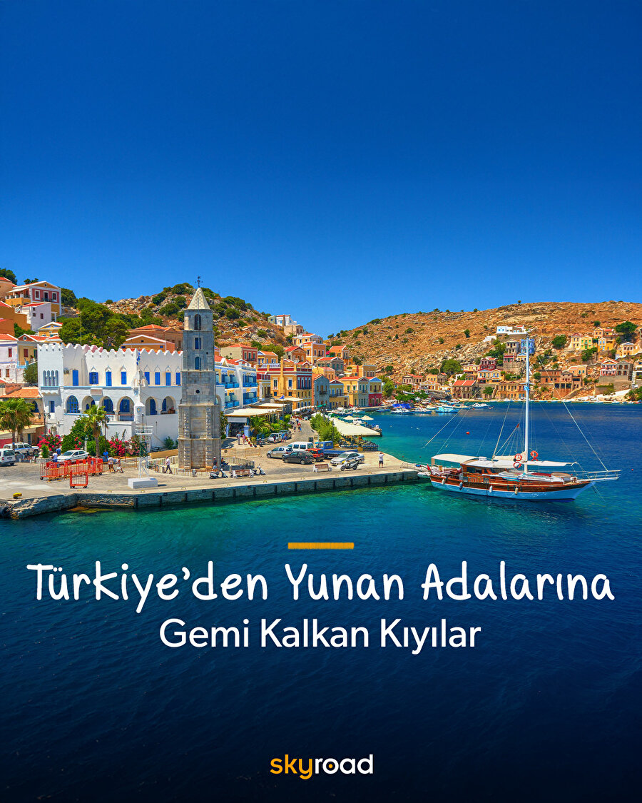Türkiye’den Yunan Adalarına gemi kalkan kıyılar 📍