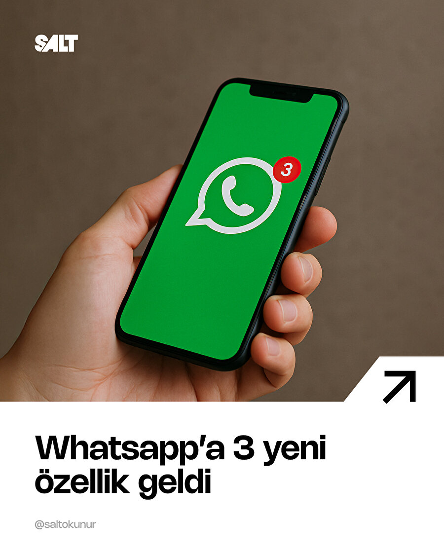 Whatsapp'a güncelleme ile 3 yeni özellik geldi