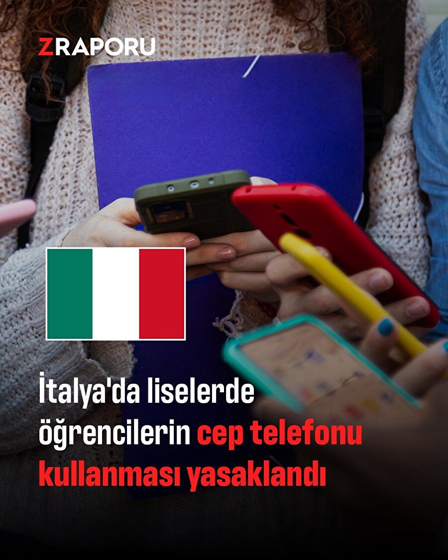 İtalya'da öğrencilerin cep telefonu kullanması yasaklandı 