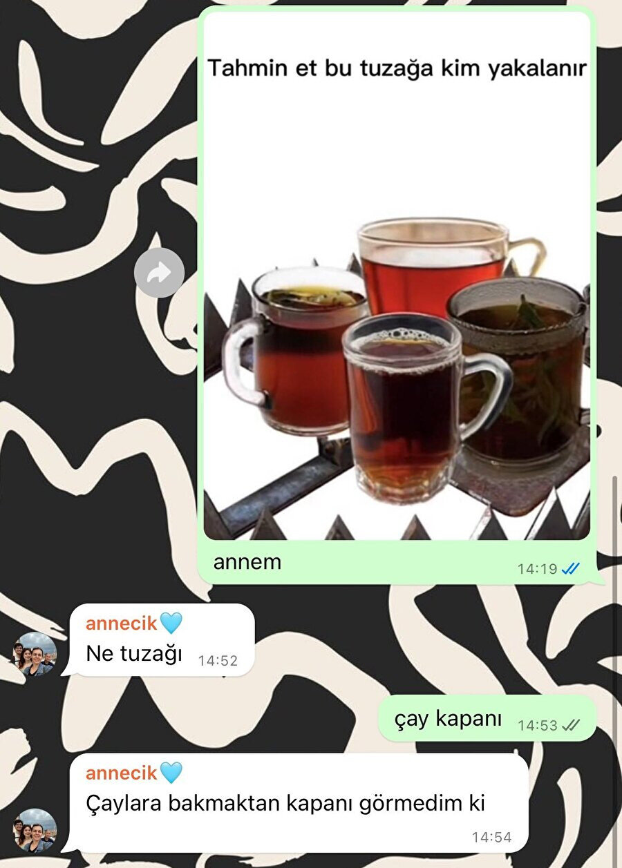 Bizim çay sevgisi şu seviyede