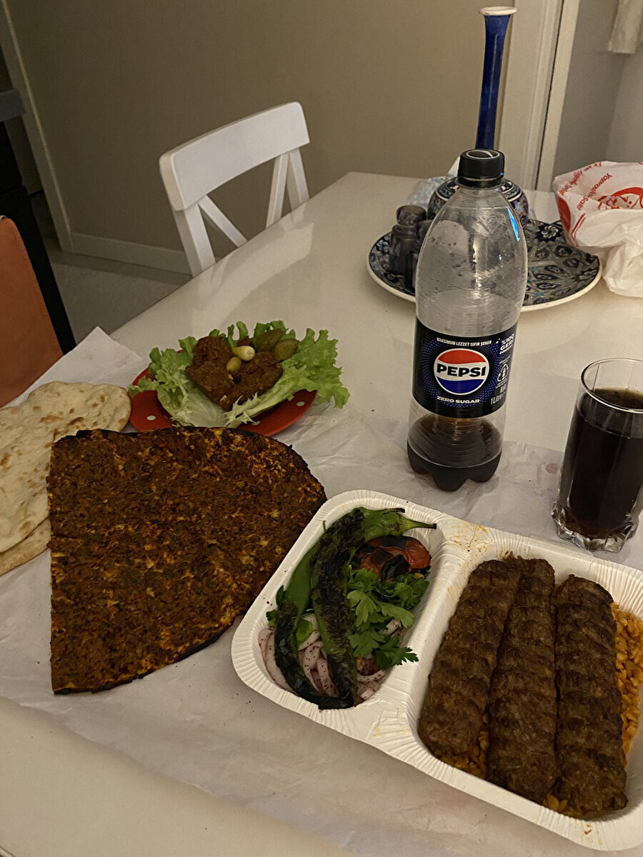 Diyette olduğum günün akşamı tükettiğim öğün