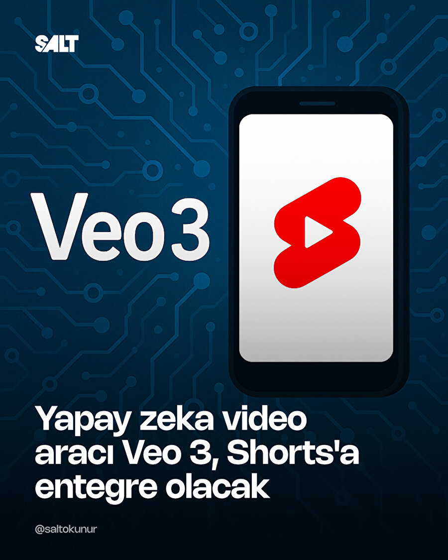 Yapay zeka ile üretilen içerikler artacak: Google Veo 3, Shorts'a entegre oluyor