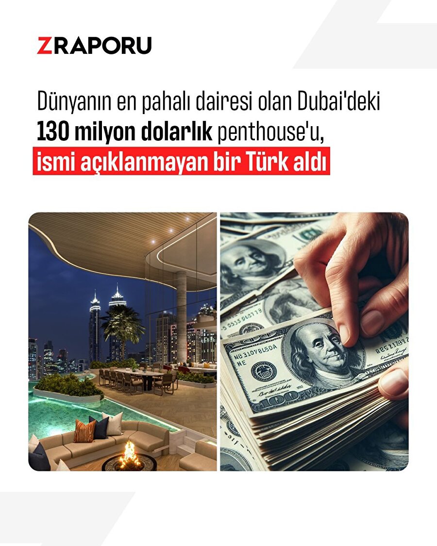 Dubai'deki 130 milyon dolarlık evi bir türk satın aldı 