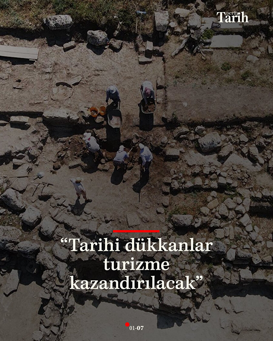 Hyllarima Antik Kenti'ndeki tarihi dükkanlar turizme kazandırılacak