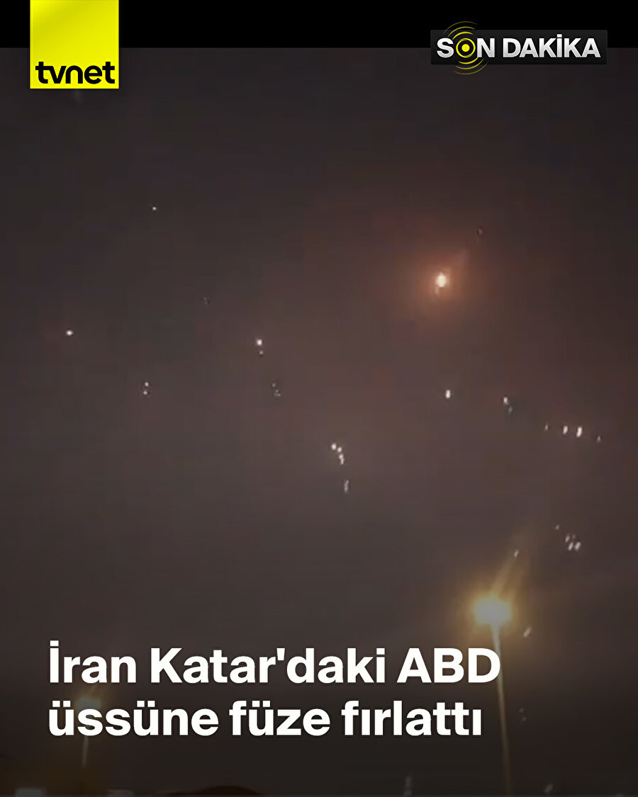 Katar'da patlama sesleri: İran, Katar'daki ABD üssüne askeri harekat başlattı