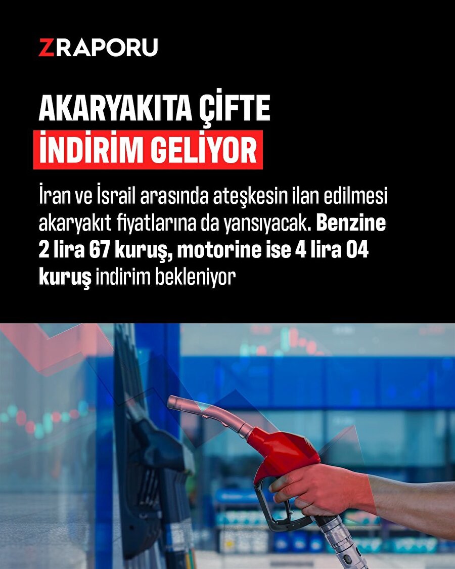 Akaryakıta çifte indirim 