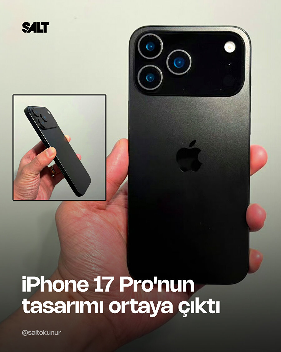 Apple iPhone 17 Pro Max'in tasarımı ortaya çıktı