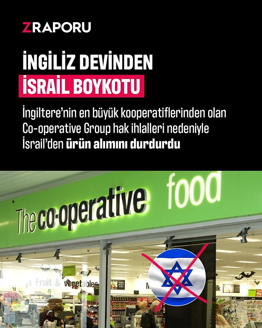 İngiliz devinden İsrail'e boykot