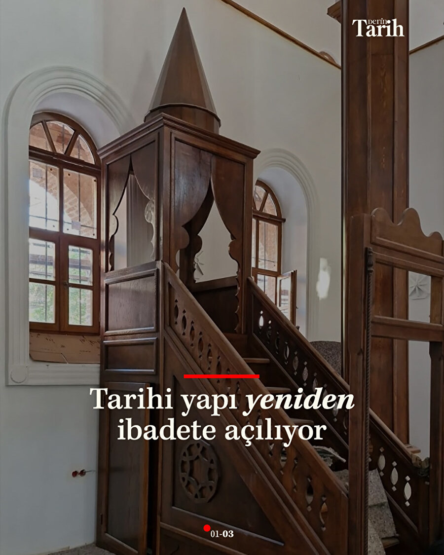 Özlüce Cami ibadete açılıyor