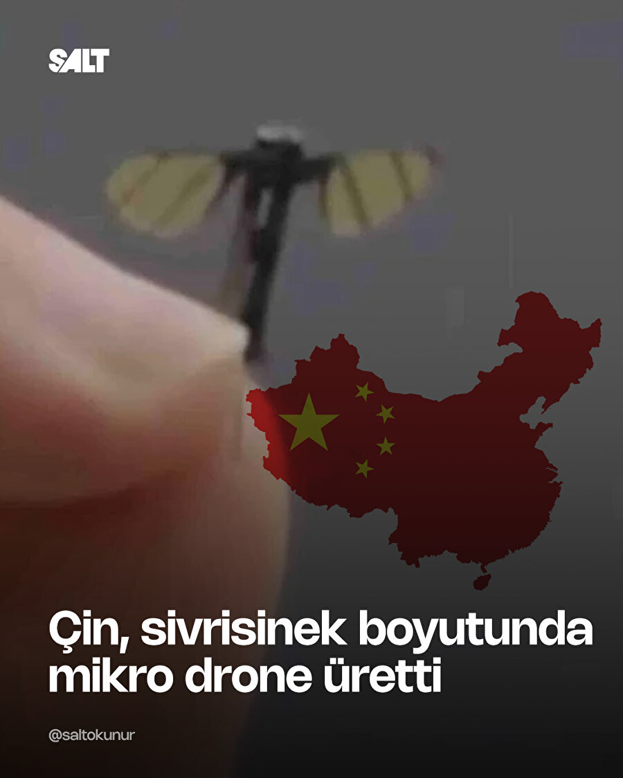 Çin, sivrisinek boyutunda mikro drone üretti