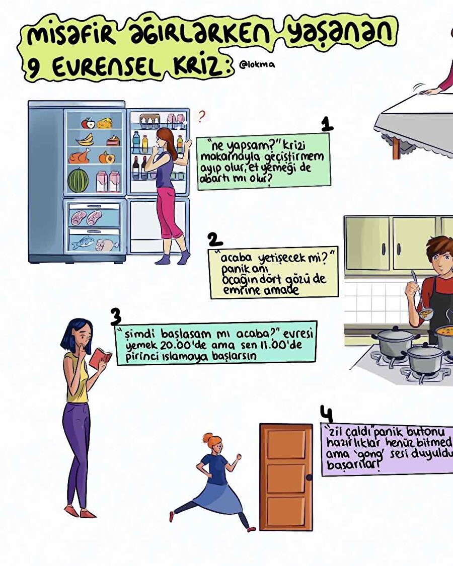 Misafir ağırlarken yaşanan kriz