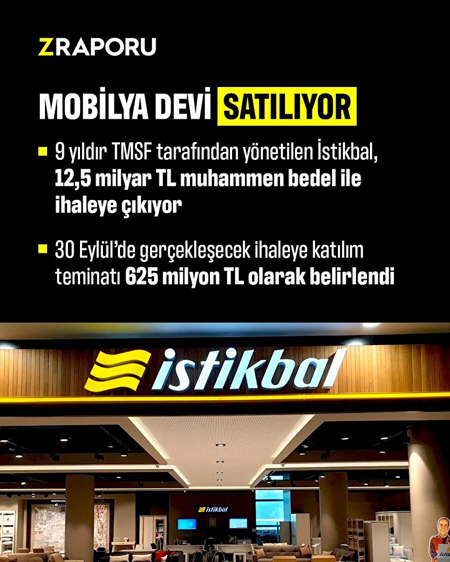 Türkiye’nin mobilya devi İstikbal satılıyor