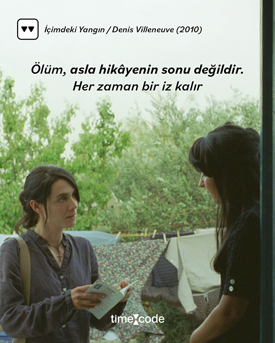 İçimdeki Yangın filminden alıntı