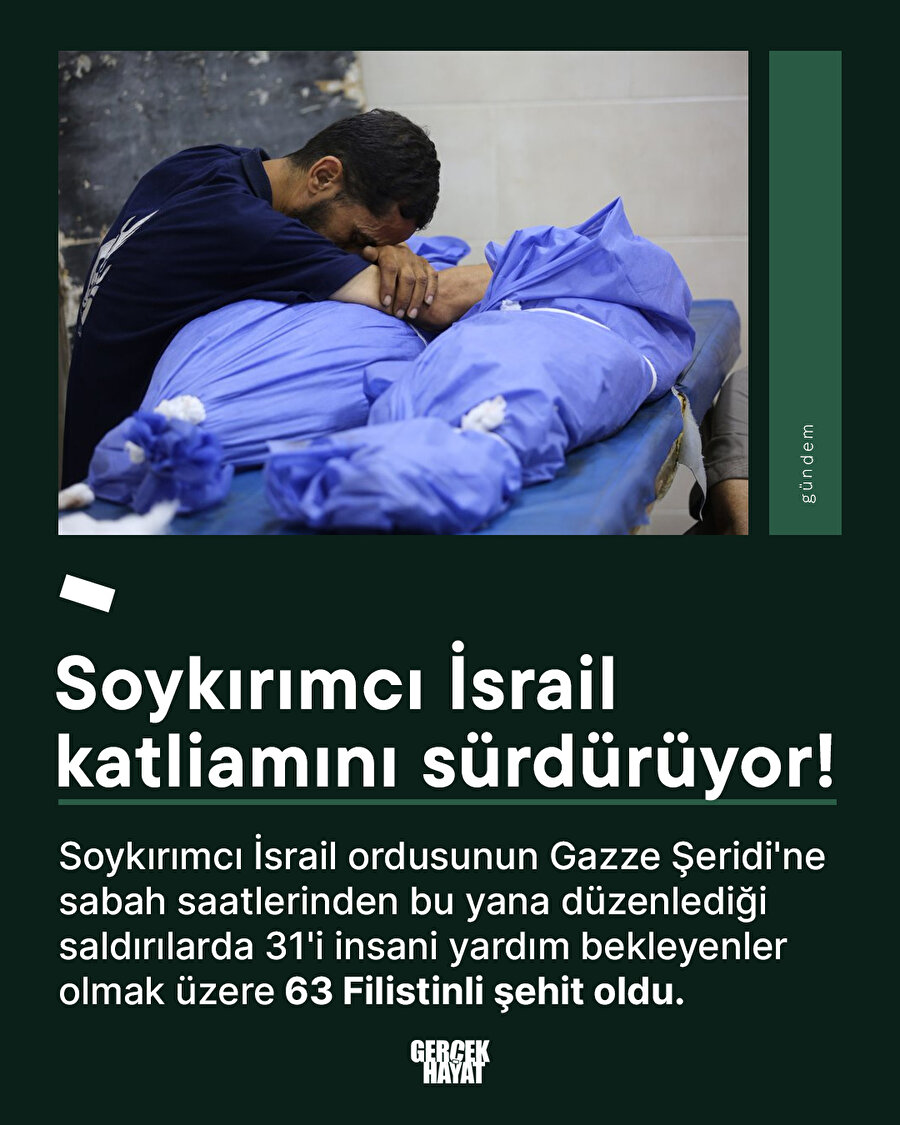 Soykırımcı İsrail katliamını sürdürüyor!