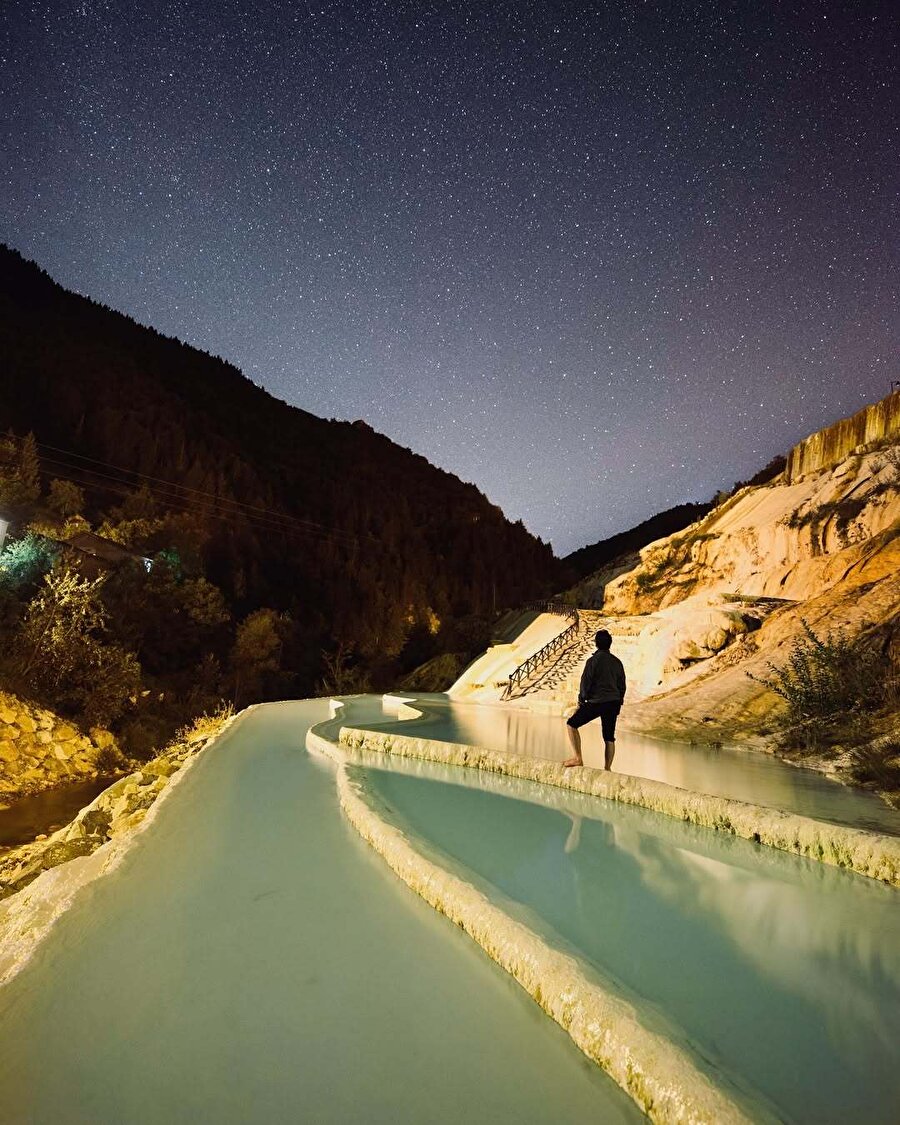 Karadeniz'in saklı kalmış doğa harikalarından biri olan Göksu Travertenleri 📍