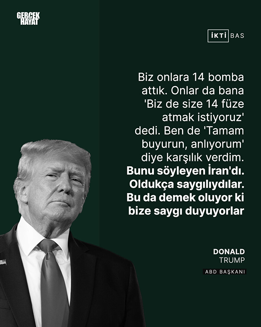 Trump, Katar’daki ABD üssüne saldırı planından haberdar edildiğini bir kez daha dile getirdi