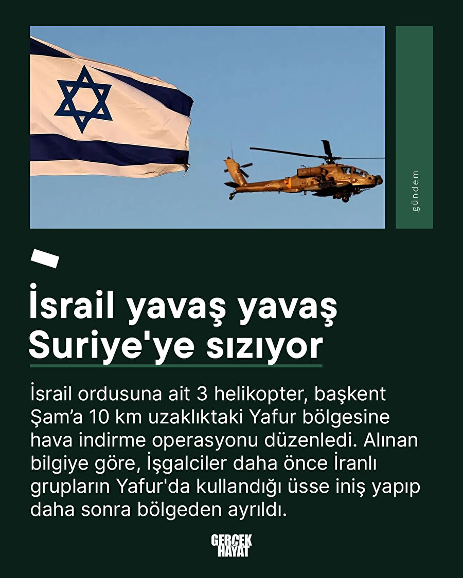 İsrail yavaş yavaş Suriye'ye sızıyor