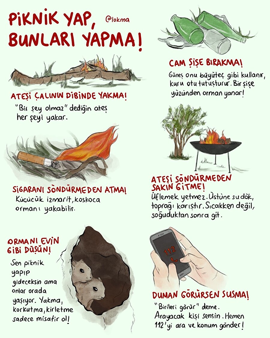 Piknik yap, bunları yapma!