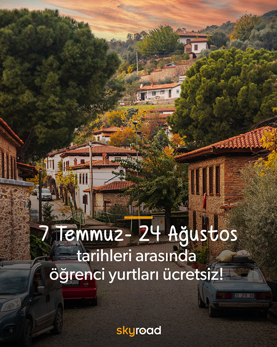 7 Temmuz - 24 Ağustos tarihleri arasında öğrenci yurtları ücretsiz! 🙌