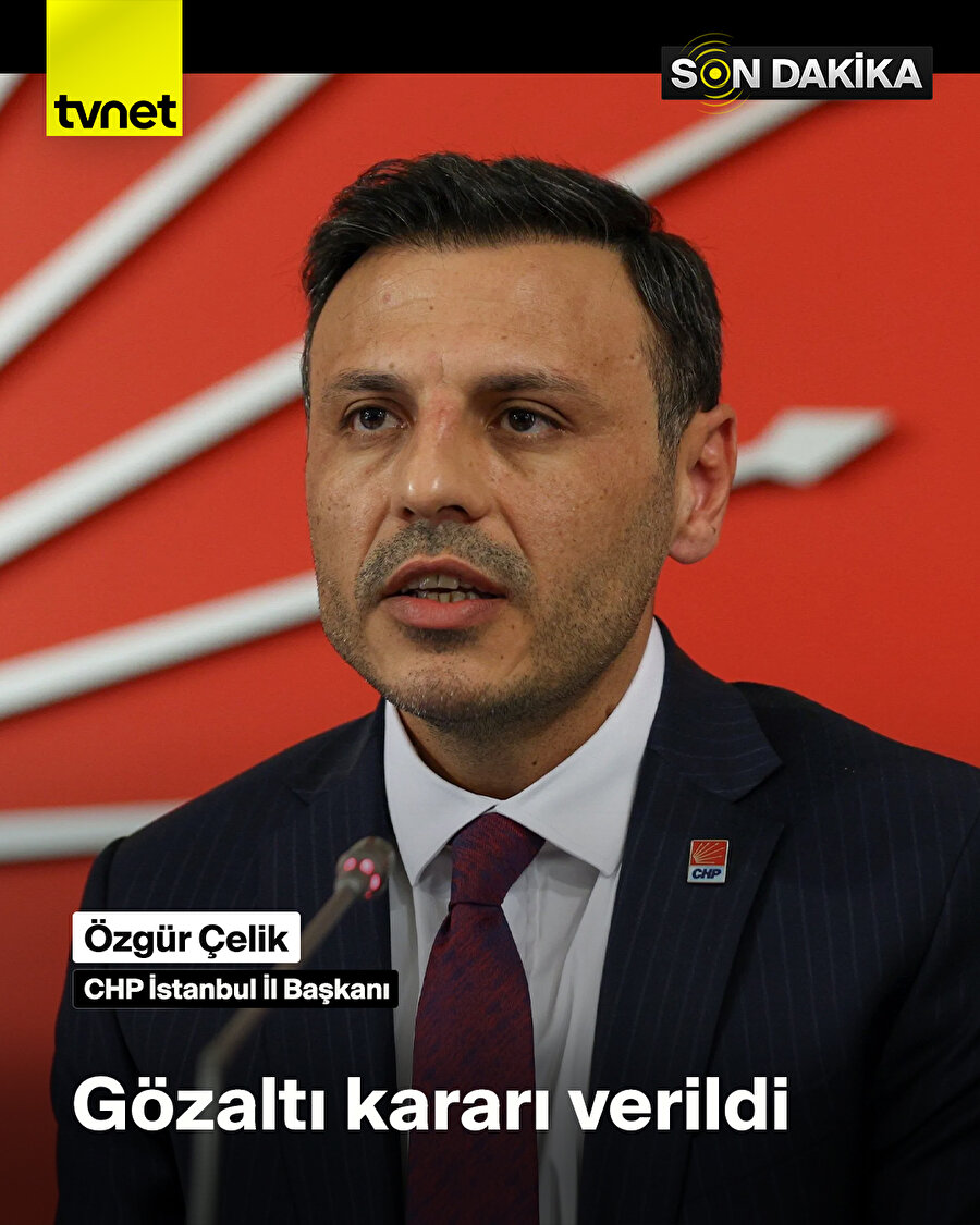 Özgür Çelik hakkında gözaltı kararı verildi