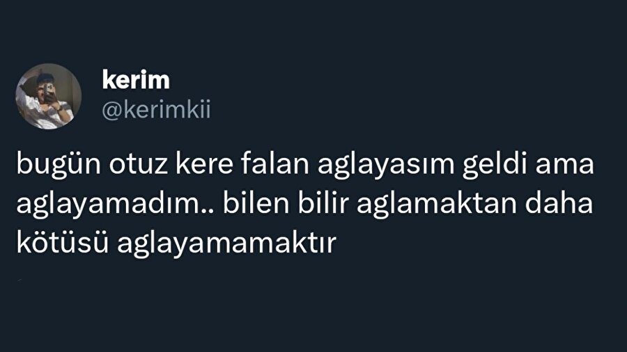 Bu durumun ağırlığını yalnızca yaşayan bilir