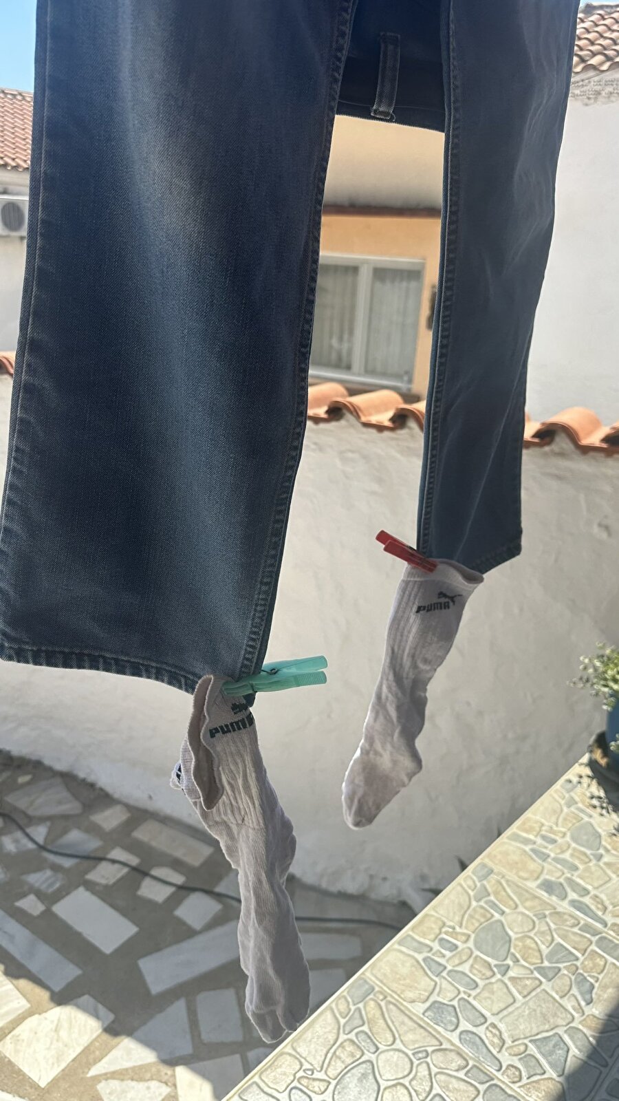 Babaların çamaşır asma yetenekleri