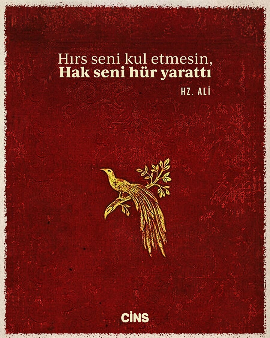 Hz. Ali'den kul olmaya dair