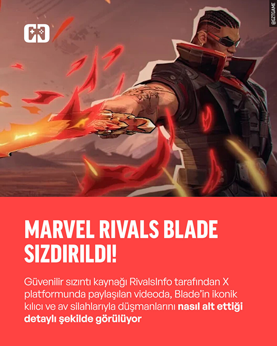 Marvel Rivals’ın Yeni Kahramanı Blade, Sızıntıyla Ortaya Çıktı!
